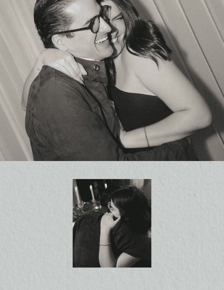 Pareja celebrando